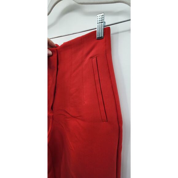 New NWT Zara High Waist Straight Leg Cropped Trouser Pant Size XS - Picture 10 of 16